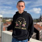 Hoodie Noir Bloom