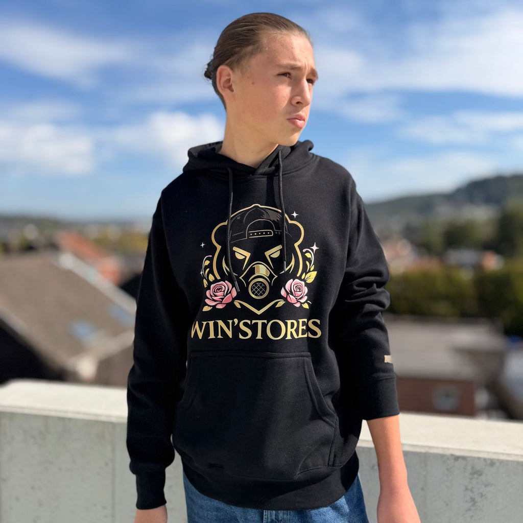 Hoodie Noir Bloom